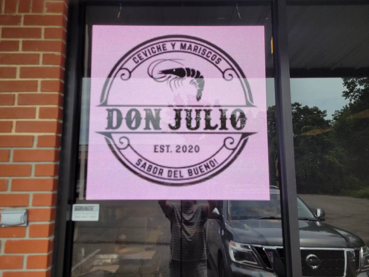 40" x 40" Programmable LED Window Sign