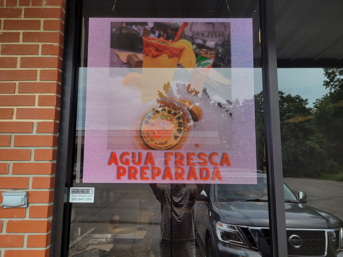 40" x 40" Programmable LED Window Sign