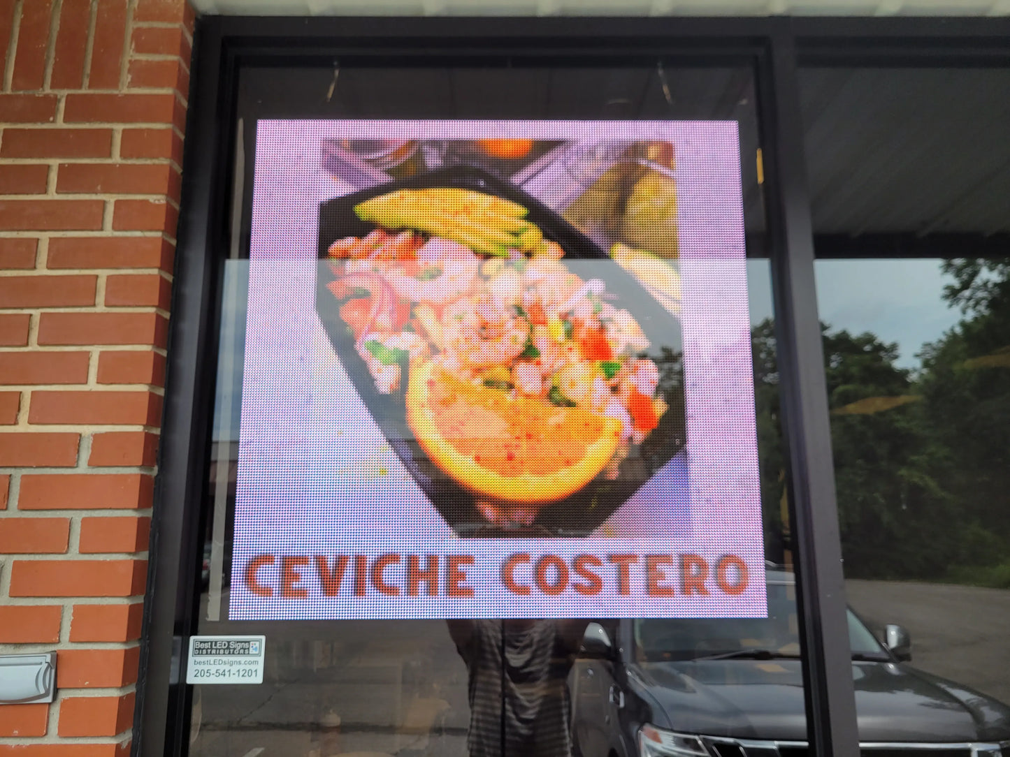 40" x 40" Programmable LED Window Sign