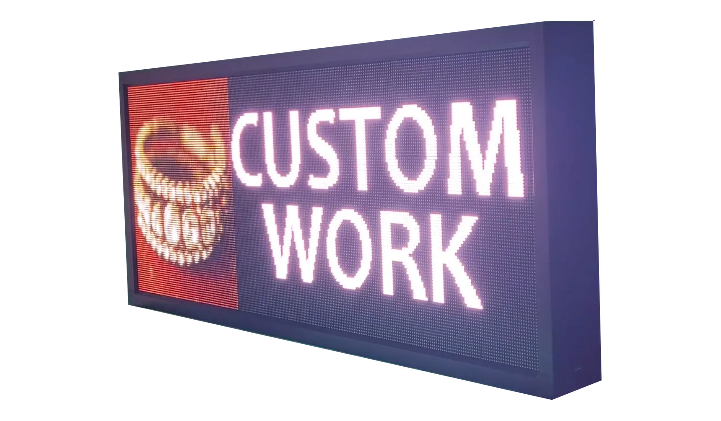 20" x 52" Programmable LED Window Sign