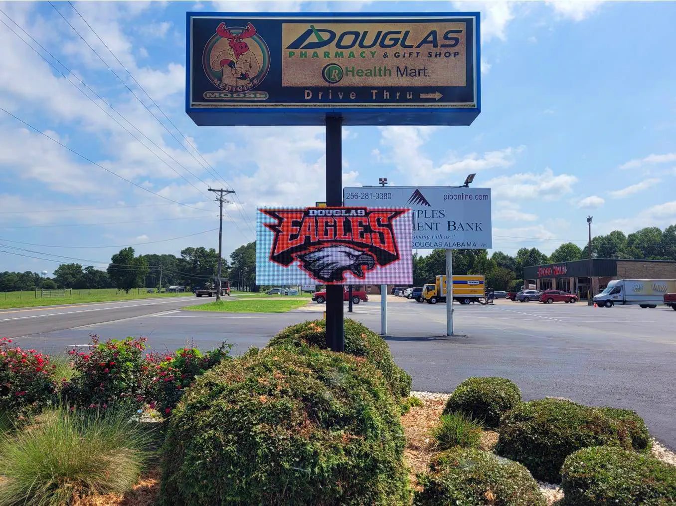 Outdoor best sale led sign