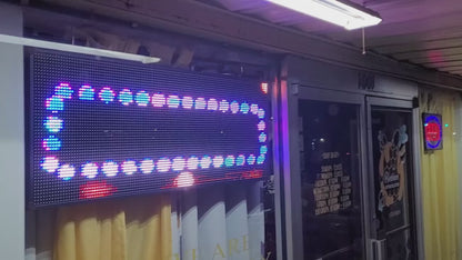 20" x 52" Programmable LED Window Sign P10